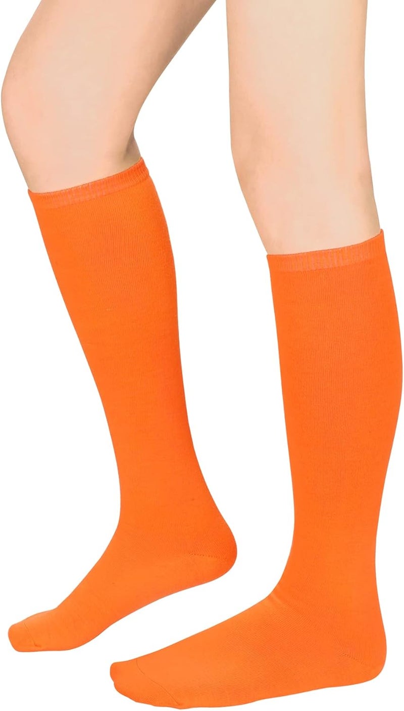 Zando Knee High Socks for Women Striped Athletic Long Tall Tube Socks Outdoor Sports Casual Thigh High Stockings - Image 2